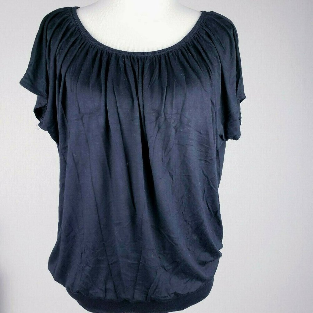 White House Black Market Bubble Loose Blouse Top
